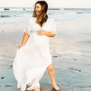 Sweeten the Occasion white lace dress from Lulus